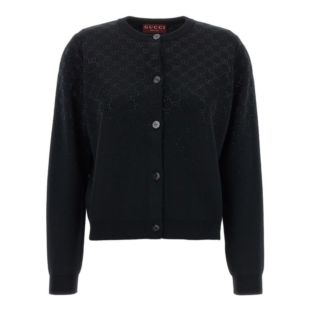 Gucci Women 'Gg' Crystal Cardigan